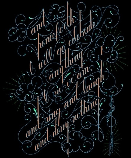 Selected Typography on the Behance Network #lettering #embellished