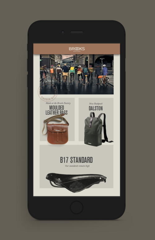 Brooks Mobile Website Design