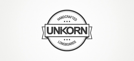 Logofolio on the Behance Network #inspiration #longboards #design #ribbon #logo #unikorn