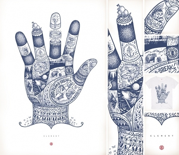 E L E M E N T - www.samsilverstone.com #illustration