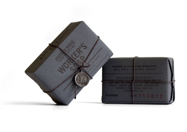 Hudson Made: Worker's Soap by Hovard Design #packaging #courier #typography