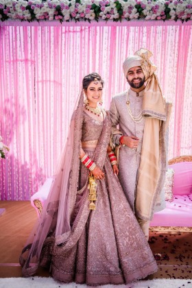 Brides in Lavender Lehengas are raising the experimental meter in Indian Weddings - bridal lehenga
