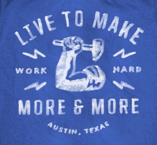 Design Work Life » cataloging inspiration daily #badge #greg #painted #texas #shirt #thomas #hard #work