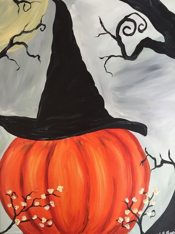 beginner easy halloween paintings & paint by numbers #painting