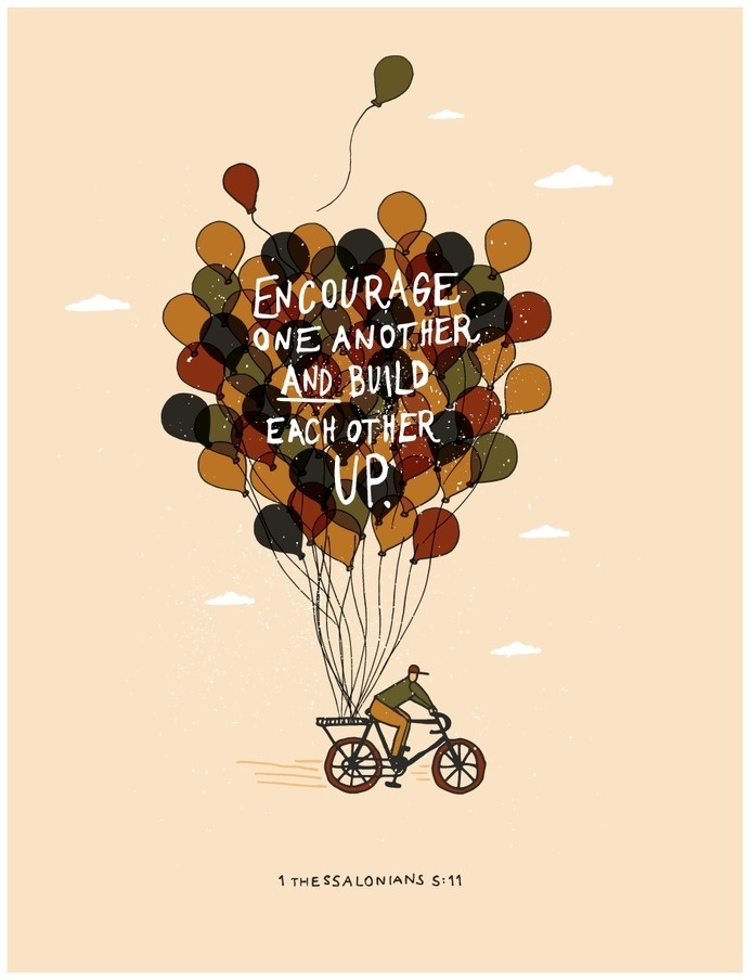 print by Leslie Hill #lettering #balloons #illustration #bike #type #typography