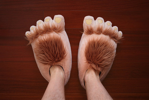 Furry Adventure Slippers #tech #gadget #ideas #gift #cool
