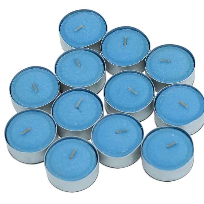 Lotus Flower & Topaz Water Scented Tea Light Candles, Pack of 12
