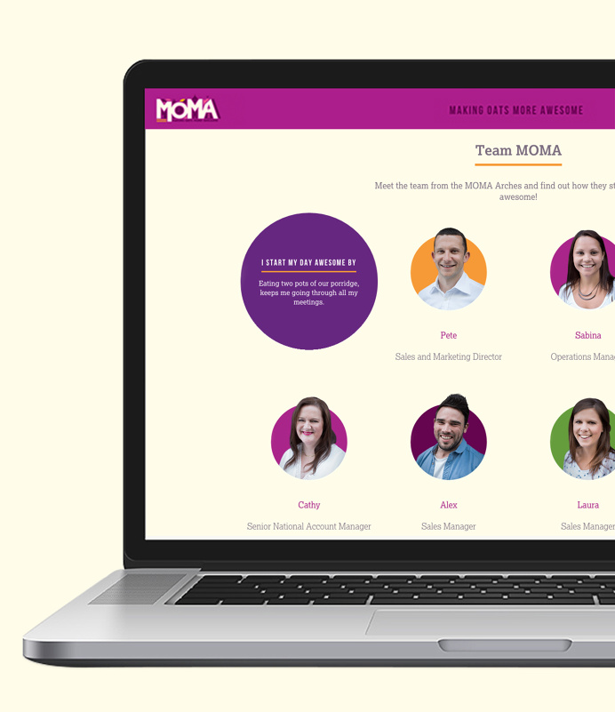 MOMA Website design