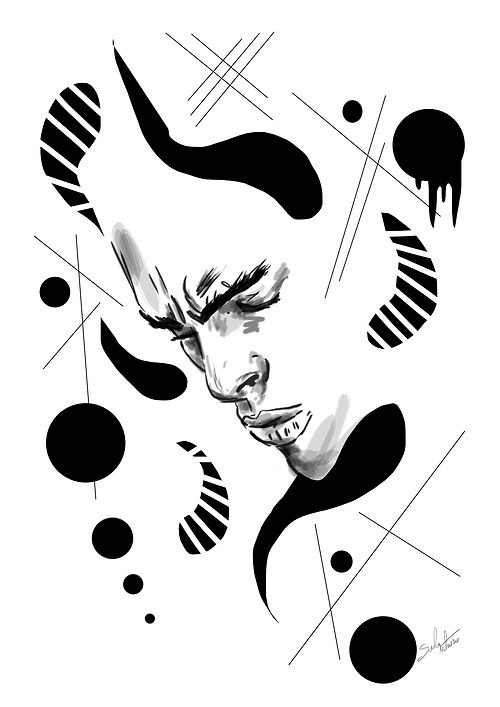 Tears of thinkingdigital work A3 formatÂ order this print: mateusz.suda@gmail.com #graphic #black #homo #illustration #gay #art #poland #sad #tears