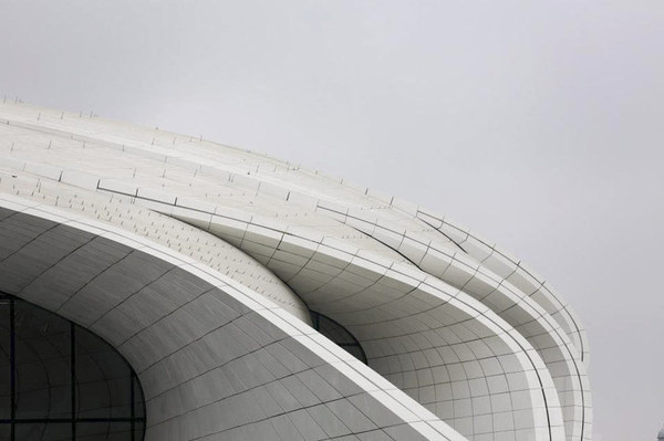 CJWHO ™ (zaha hadid | heydar aliyev cultural center shapes...) #white #cultural #center #hadid #design #zaha #azerbaijan #architecture