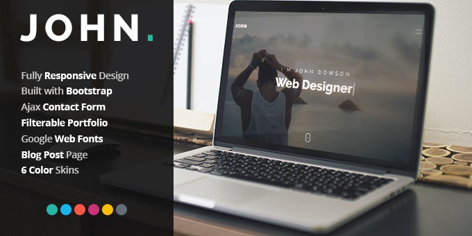 John Personal Portfolio Theme