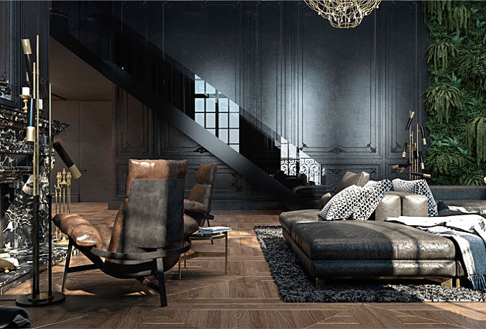 Attractive Paris Apartment by Iryna Dzhemesiuk and Vitaly Yurov - interior design, interior, #decor, home decor, home #design, #interiordesi