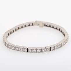 Riviere bracelet with 44 diamonds