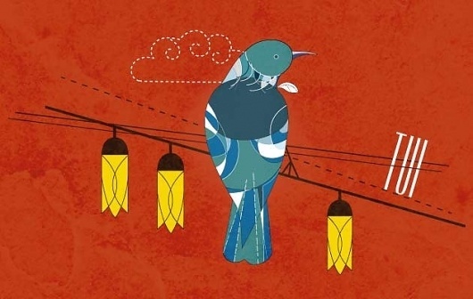 Vinay Ranchhod | Portfolio – Blog #zealand #birds #illustration #tui #new