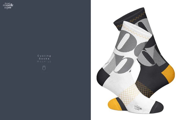 Cycling Socks 3 Types Mockup