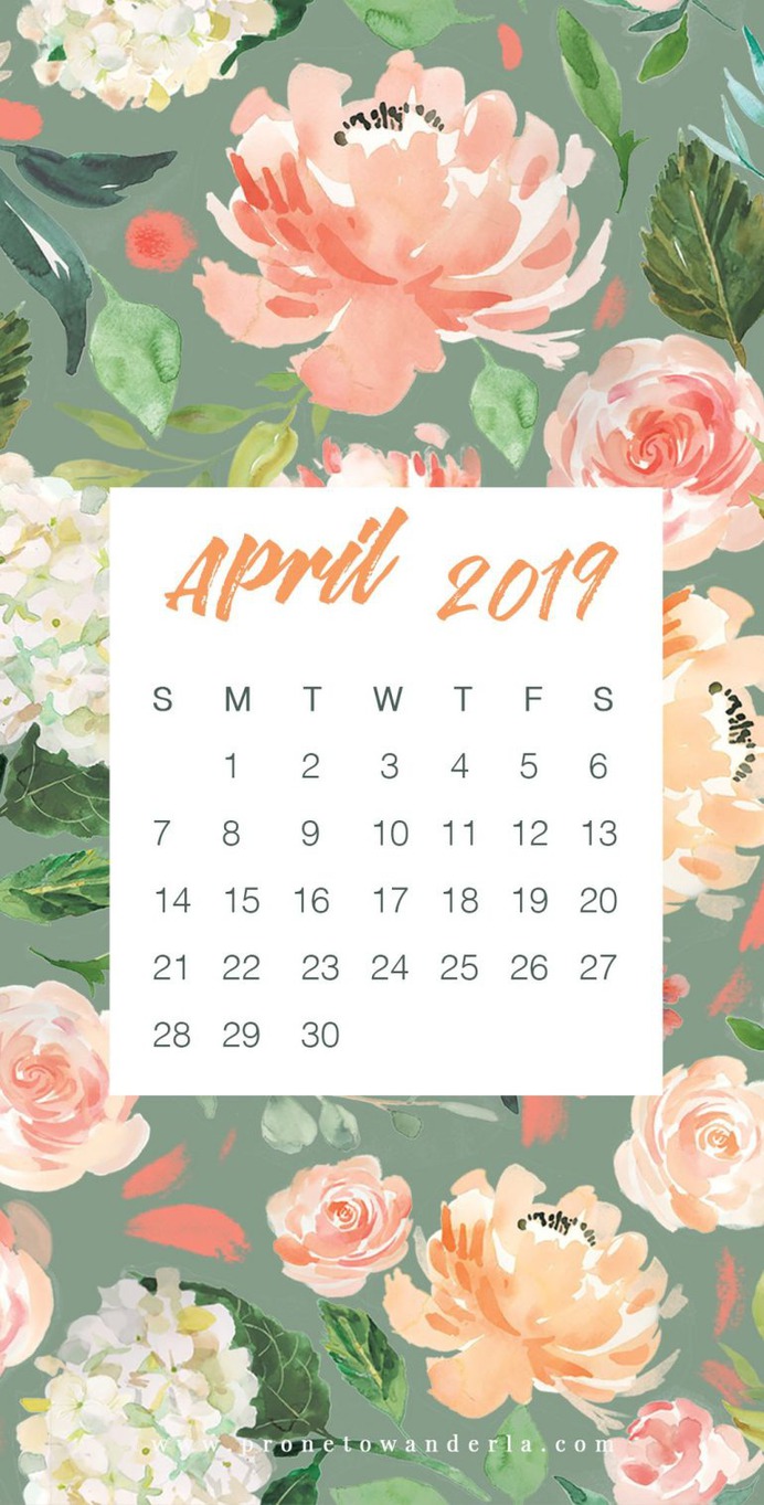 April 2019 Calendar