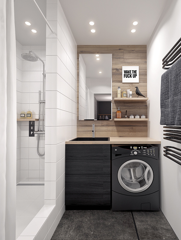 Bathroom, laundry