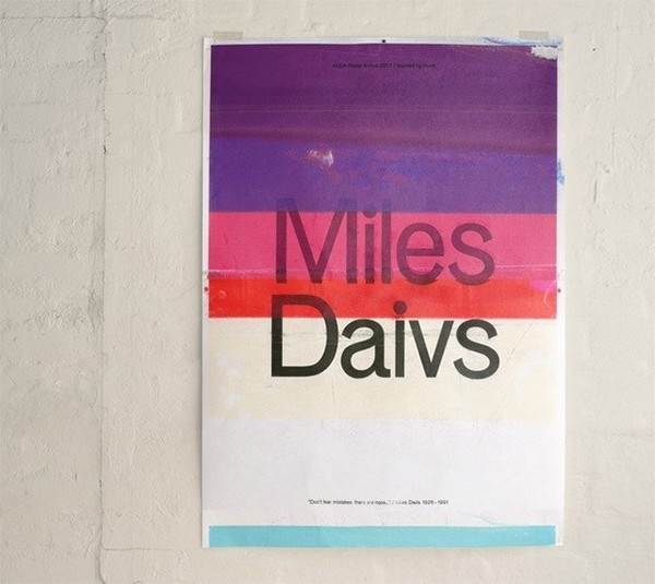 Miles Davis : Tim Royall #print #design #graphic #poster