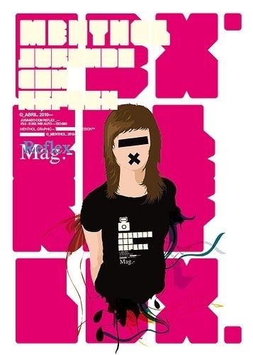 — x | Flickr: Intercambio de fotos #girl #reflexmag #vektor #illustration #poster #menthol #magazine
