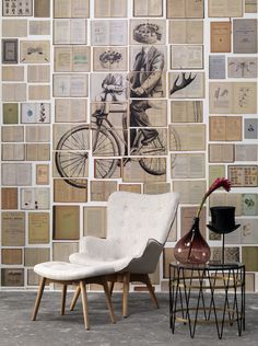 This artist uses hundreds of vintage books to make giant mural illustrations.
