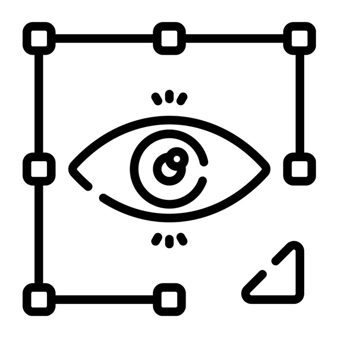 See more icon inspiration related to eye, vision, view, target, focus, look, ui, edit tools, optical, visualize, vector and interface on Flaticon.