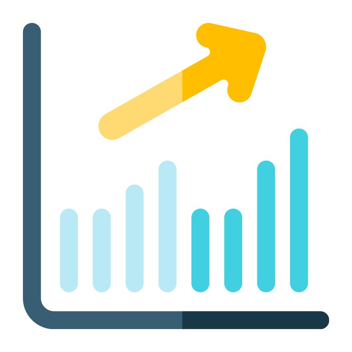 See more icon inspiration related to growth, graph, business and finance, seo and web, bar chart, up, finances, bars chart, stats, growing, bar graph, increase, statistics, business, bars, graphic and arrows on Flaticon.