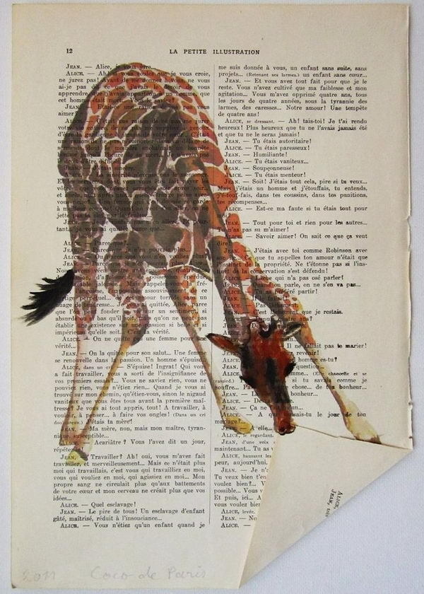 20+ Clever and Cool Old Book Art Examples #old #book #art