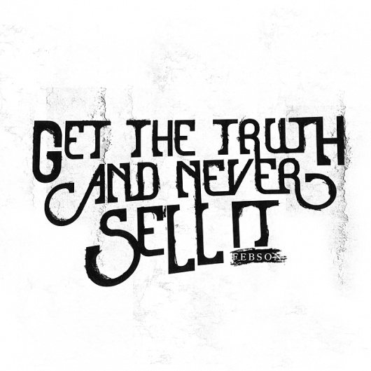 GET THE TRUTH - Hey Brandon! #brandon #charles #febson #typography