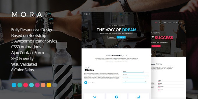 Mora Responsive One Page Parallax Template