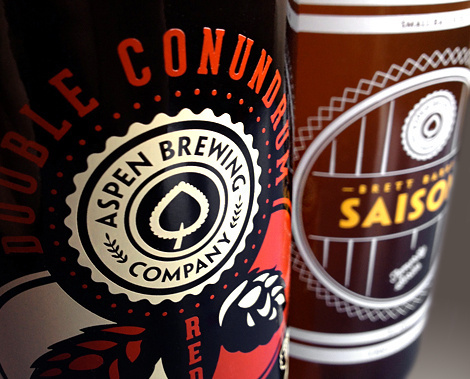Aspen Brewing Company Packaging #packaging #beer #label #bottle
