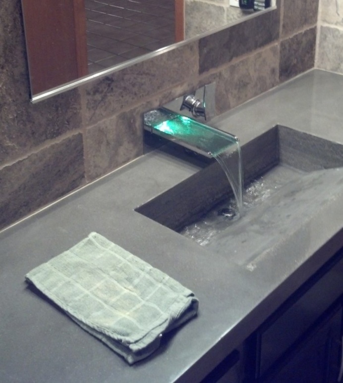 Integrally Colored Concrete Countertops