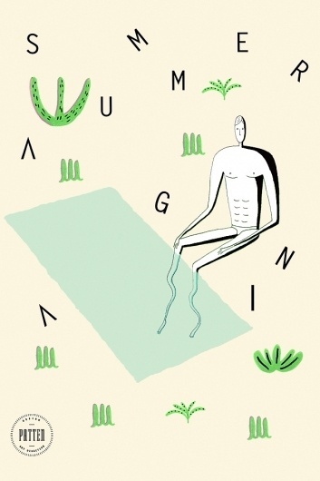 summer_again #illustration #wallpaper #patten #typography