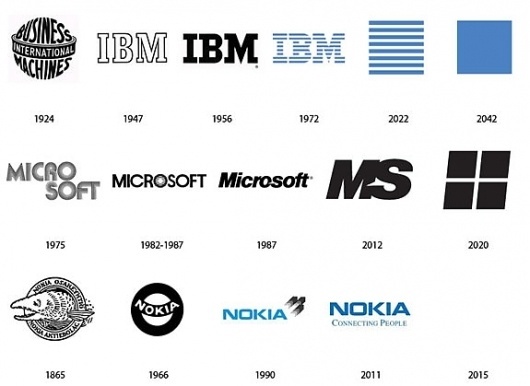 Logos famosos :: pasado, presente y futuro | TRECOOL :: Diseño, Arte, Tecnología, Arquitectura, Gadgets, Ecología, Internet #future #logotypes #logos