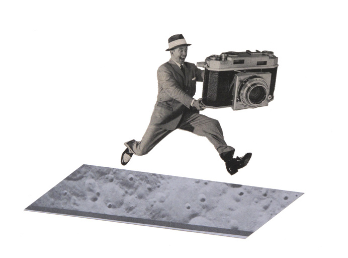 Paparazzi Moon Walker, collage, 2010