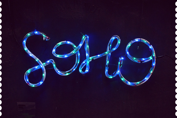 What's Your Type? on the Behance Network #signage #wires #neon