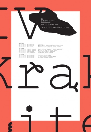 IV krakowskie dni literatury : portfolio #print #design