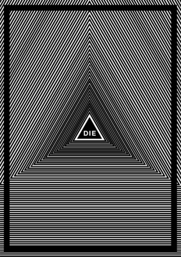 Luke Kitt DIE #die #luke #design #triangle #poster #kitt