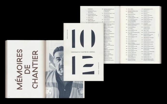 Chronique du chantier de l'Arsenal | Grilli Type #typography