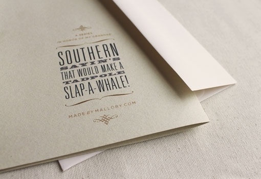 design work life » Student Work: Mallory Smith: Southern Sayin's #typography