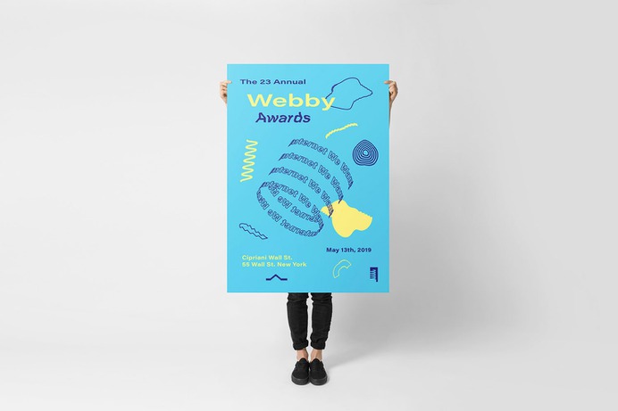 Webby Awards - Mindsparkle Mag Hans Christian Øren designed this beautiful project which consisted in developing the new identity for the Webby Awards 2019. #logo #packaging #identity #branding #design #color #photography #graphic #design #gallery #blog #project #mindsparkle #mag #beautiful #portfolio #designer