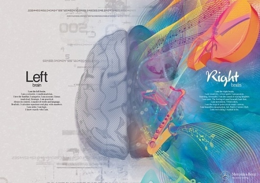 Mercedes Benz – Left Brain vs. Right Brain Advertising | Fuel Your Creativity #brain #advertising #left #mercedes #right