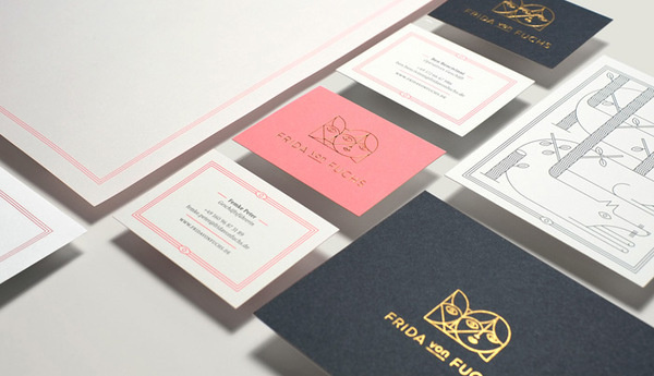 Jono Garrett: Frida von Fuchs / on Design Work Life #logo #letterhead #identity