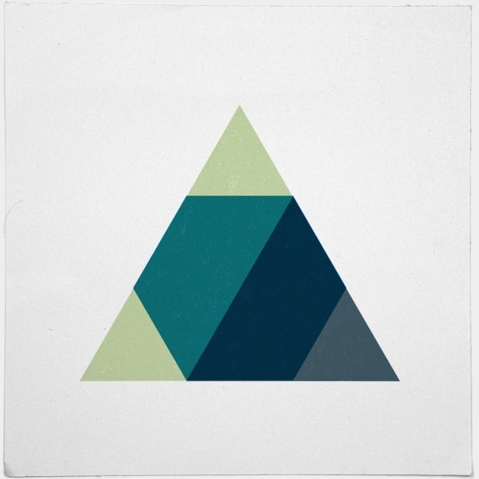 Three musketeers – A new minimal geometric composition each day #inspiration #illustration #triangle #design