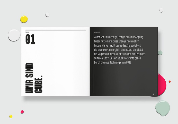 CUBE - Mindsparkle Mag Chung-Yun Yoo designed the branding for CUBE. Going to the supermarket, walking to work, dancing in the club: We are constantly moving. #logo #packaging #identity #branding #design #color #photography #graphic #design #gallery #blog #project #mindsparkle #mag #beautiful #portfolio #designer