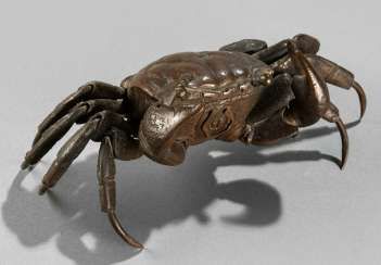 Model of a bag of the cancer is made of Bronze, with movable legs and scissors
