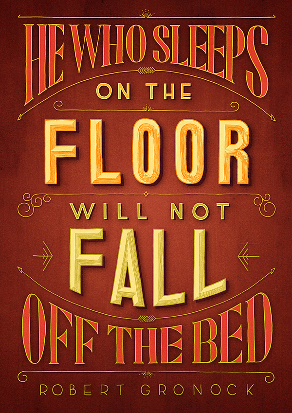Lettering by Tobias Hall #lettering #sleep #floor #vintage #typography