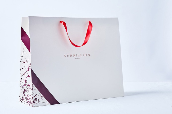 Vermillion Branding - Mindsparkle Mag Stitch Design Co. designed the branding for Vermillion – a clothing boutique located in Raleigh, North Carolina with a highly edited collection of sought-after designers including Isabel Marant, Balenciaga, Figue, Megan Park, and The Row. #logo #packaging #identity #branding #design #color #photography #graphic #design #gallery #blog #project #mindsparkle #mag #beautiful #portfolio #designer