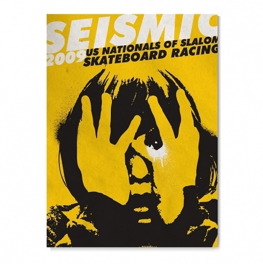 US Skateboarding Nationals Event Graphics by VOLTAGE : Advertising & Design #yellow #skateboarding #poster