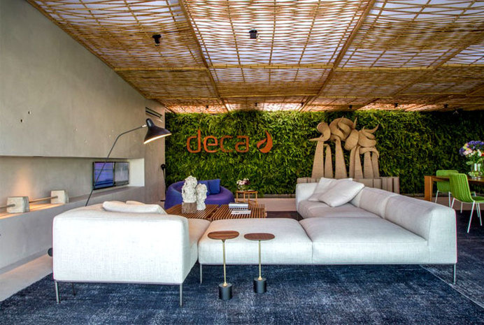 Tropical Loft Designed by Gisele Taranto Arquitetura lush green wall ferns #decor #home decor #interior #interior design #green wall