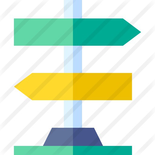 See more icon inspiration related to road sign, signaling, panel, orientation, directional, signs, sign and direction on Flaticon.